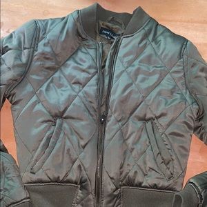 Green bomber jacket
